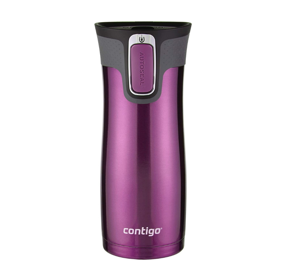 Vaso Térmico De Acero Inoxidable Contigo West Loop Rosado 473ml