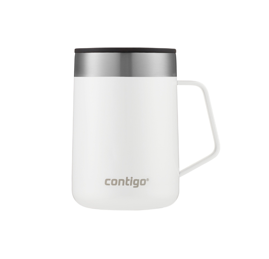 2144613.png Taza Térmica de Acero Inoxidable Contigo - Streeterville Blanco 414ml - Imagen 1